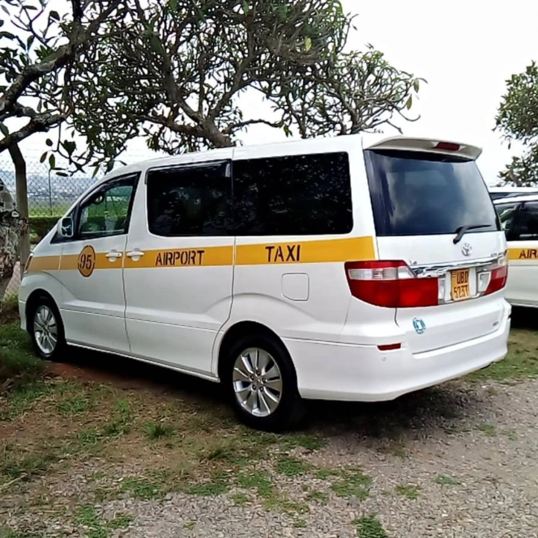 Ugandan airport taxi.